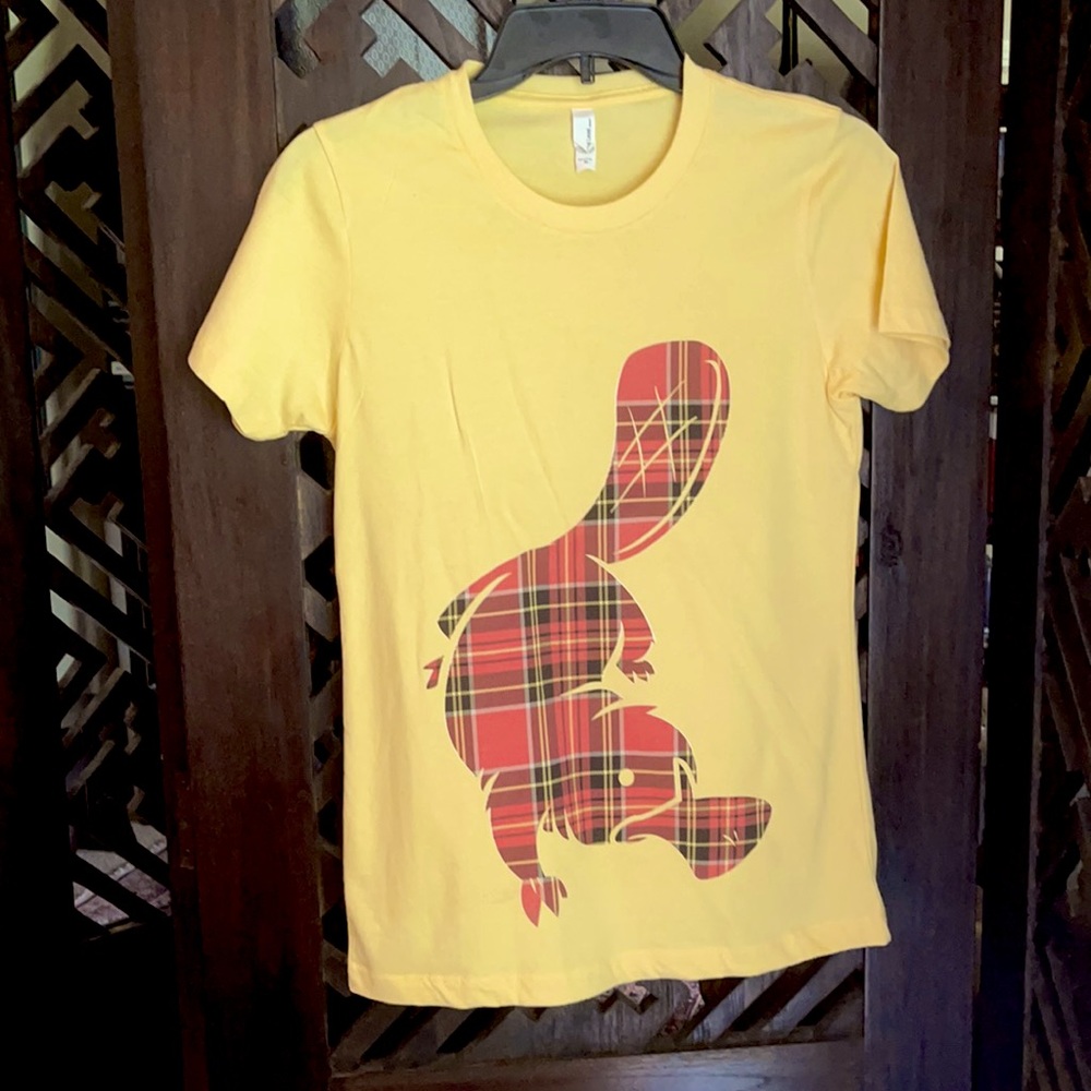 Women's Medium Threadless "Plaidypus" tee